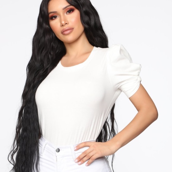 Puffy Sleeves Top - Picture 2 of 4